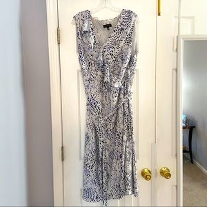 Animal Print Dress with Belt